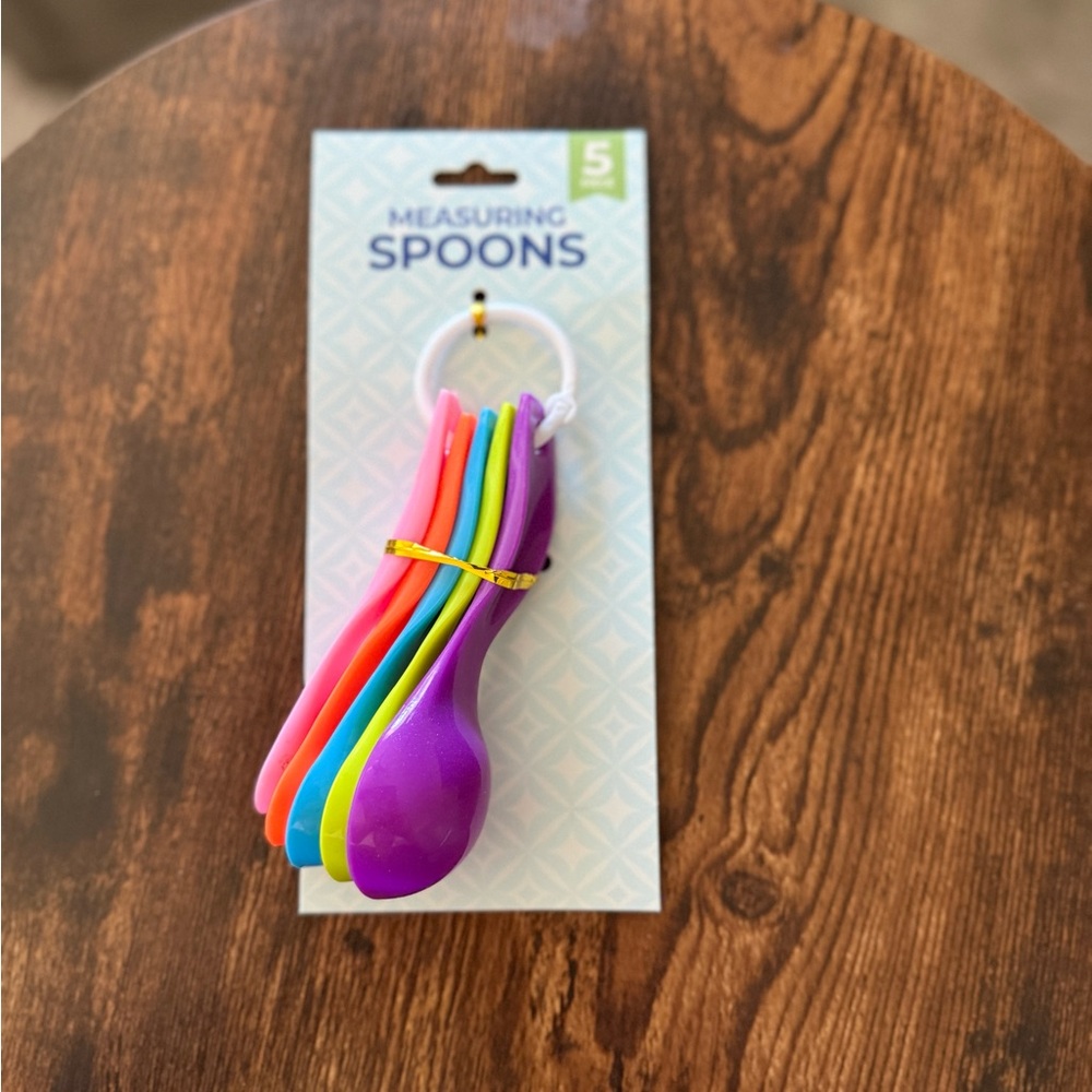 Colorful 5-Piece Measuring Spoons - Multi Color - Picture 7 of 9